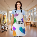 Search for funny artist aprons Paint