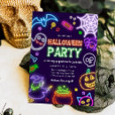 Search for neon halloween invitations Glow in the dark