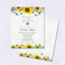 Search for sunflower bee invitations Modern