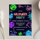 Search for neon halloween invitations Haunted house