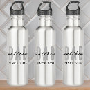 Search for dad water bottles Black and white