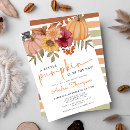 Search for floral pumpkin baby shower invitations Modern