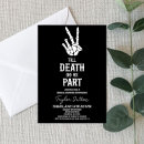 Search for spooky bridal shower invitations Black and white