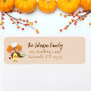 Search for cute turkey return address labels Friendsgiving