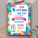 Search for building block invitations Kids
