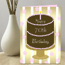 Search for 70th for her birthday cards Seventieth