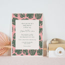 Search for monstera leaves baby shower invitations Botanical