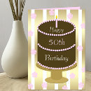 Search for cake 50th birthday cards Milestone