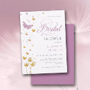 Search for purple butterfly bridal shower invitations Wildflowers