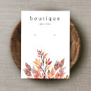 Search for autumn leaves business cards Boutique