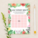 Search for tropical baby shower games Bingo