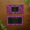 Search for pink zebra business cards Pink and black