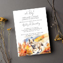Search for wolf baby shower invitations Watercolor
