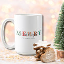 Search for bright design mugs Merry and bright
