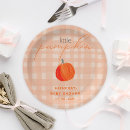 Search for autumn plaid plates Little pumpkin