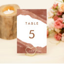 Search for orange watercolor table cards Simple minimalist