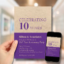 Search for purple anniversary invitations Gold