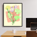 Search for abstract floral posters Simple
