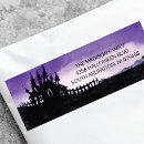 Search for halloween return address labels Purple