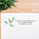 Search for holly leaf return address labels Simple