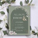 Search for delicate arch invitations Greenery