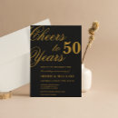 Search for cheers to 50 years invitations 50th anniversary