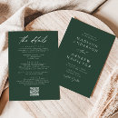 Search for forest green wedding invitations All in one