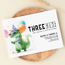 Search for three rex birthday invitations For kids