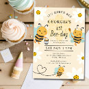Search for 1st bee day invitations Flowers