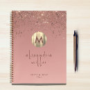Search for glitter notebooks rose gold