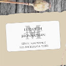 Search for monogram return address labels weddings Minimalist