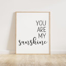 Search for you are my sunshine posters nursery posters Quote