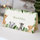 Search for safari place cards Animals