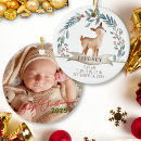 Search for baby deer christmas tree decorations Watercolor