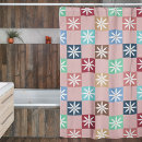 Search for retro shower curtains Chequerboard