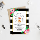 Search for black white stripes baby shower invitations Pattern
