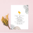 Search for chick baby shower invitations Watercolor