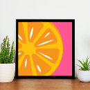 Search for hot pink and orange art Modern