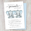 Search for twin baby boy shower invitations Elephant