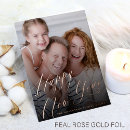 Search for rose gold new years cards Script