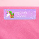 Search for pink horse return address labels Fantasy