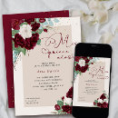 Search for burgundy quince invitations Mis quince anos