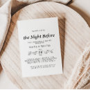 Search for formal rehearsal dinner invitations The night before