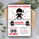 Search for cute ninja invitations Warrior