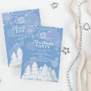 Search for blue christmas invitations Snowy
