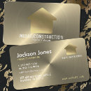Search for brushed metal business cards Construction