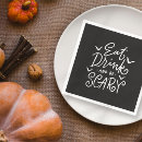 Search for funny halloween napkins Typography