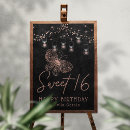 Search for rose gold typography posters Sweet 16