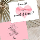 Search for poem bridesmaid cards Maid of honour