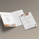 Search for wedding programmes Boho